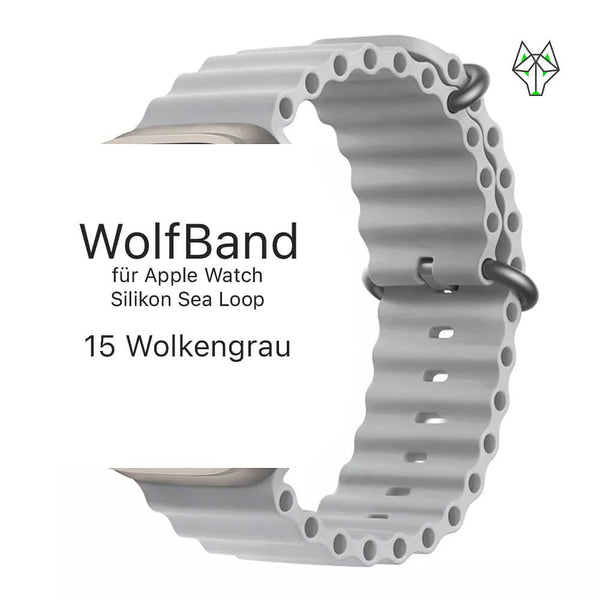 WolfBand Silikon Sea Unicolor Loop - WolfProtect.de